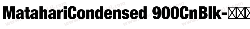 MatahariCondensed 900CnBlk字体转换